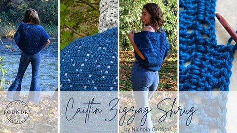 Caitlin Zigzag Shrug by Nichola Griffiths