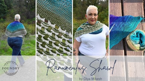 Ranunculus Shawl by Olya Mikesh