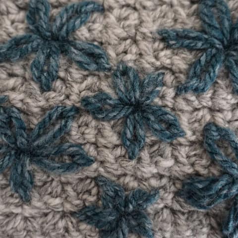 Autumn Bloom Sweater by Zara Powter swatch