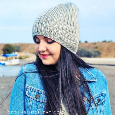 2x2 Crochet Hat pattern